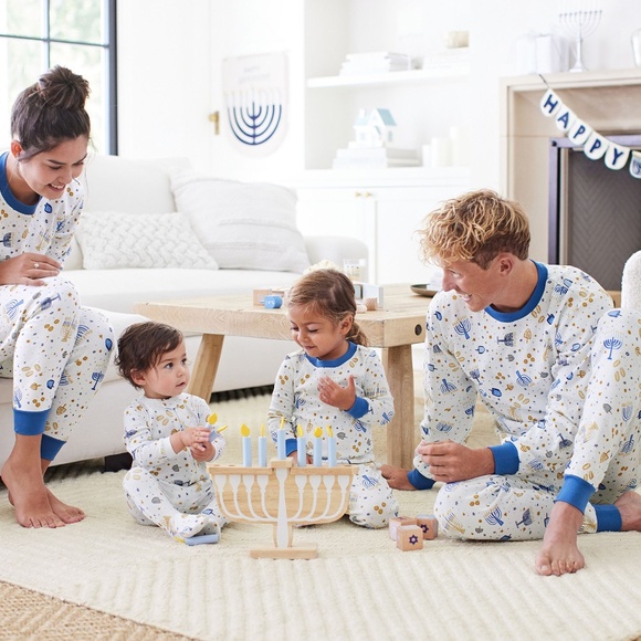 Adult Hanukkah Organic Cotton Pajama Set - PBK - Picture 3 of 7